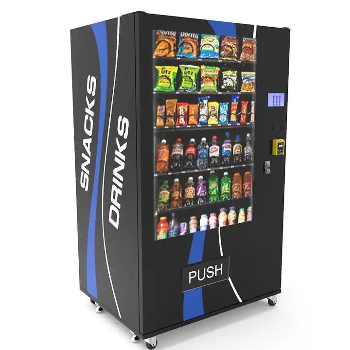 ID Verification Germany Standard Combo Vending Machine food and drinks Vending Machine with credit card payment system