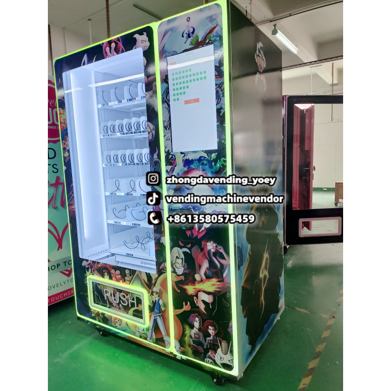 Custom LED screen Self service smart trading card vending machine sport card vending machine with elevator on sales