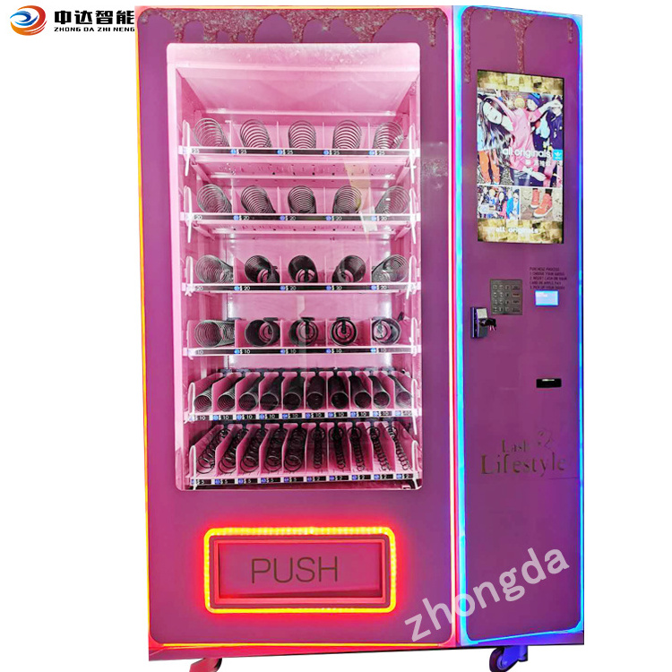 beauty vending machine hair custom eyelash vending machine for false lashes hair vending machine beauty