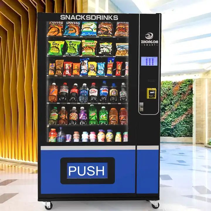 Self-Service Automatic Touch Screen vending machine combo vending machine for foods and drinks