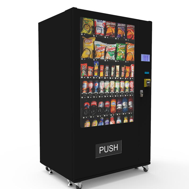 24 hours self-service vender beer vending machine snacks and drinks combo ID card reader water vending capsule vending machine