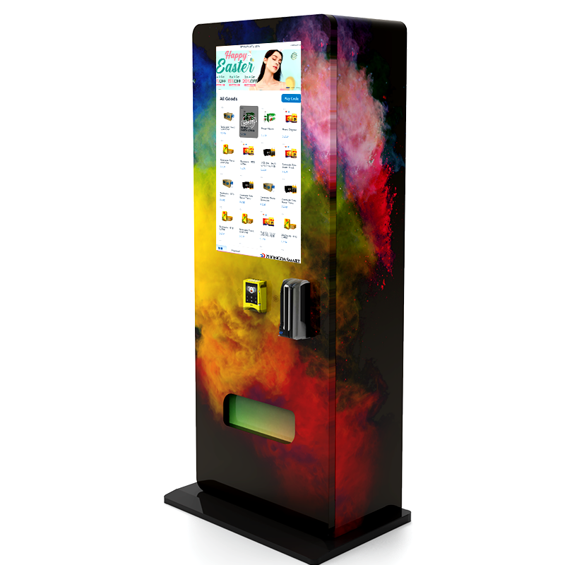 Age Verification Slimming Machine Wall Mounted Vending with Card Reader Can Hold 300 More Free Stand Vending Machine