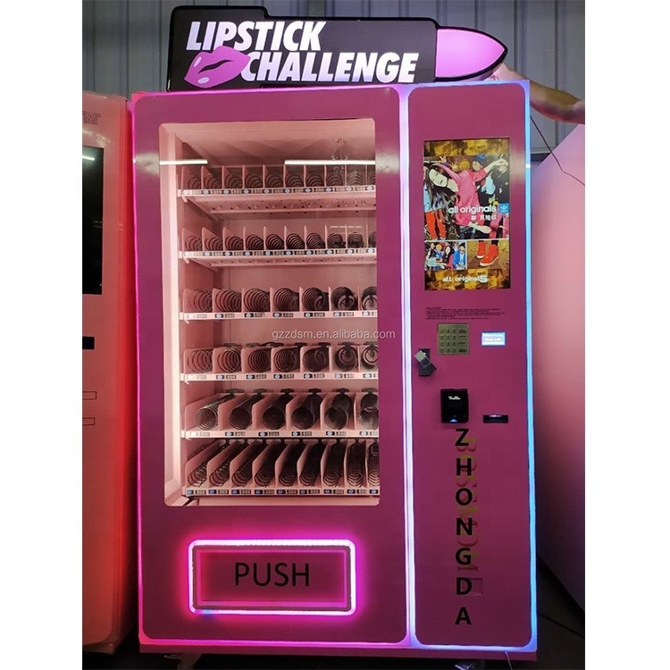 Zhongda factory price wholesale customized big capacity automatic beauty vending machine for hair products