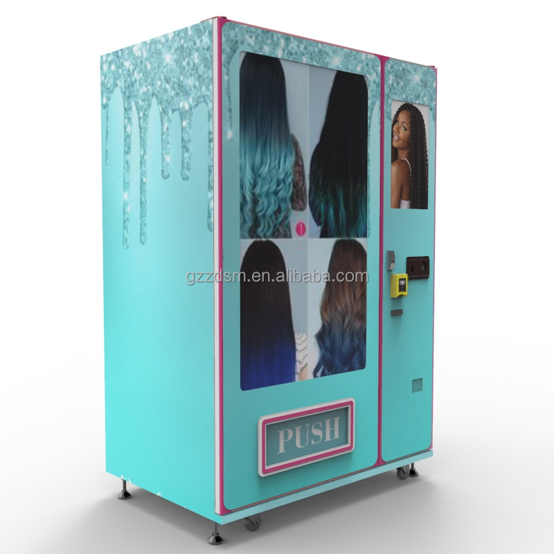 Zhongda smart  QR code payment full screen smart lash hair vending machine