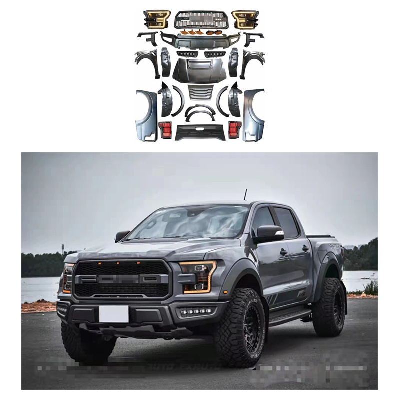 Hot Sell Facelift Car Body Parts Body Kit For ranger 2015-2021 T6 T7 T8 Upgrade to 2018 F150 raptor BodyKit