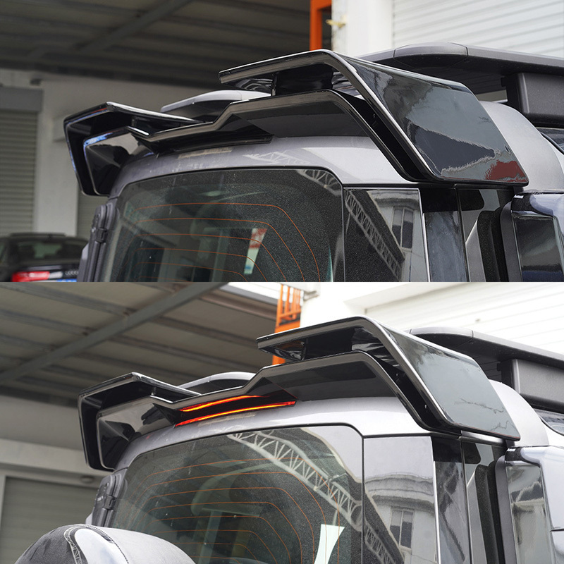 Universial Carbon Fiber Car Electric Spoiler Automatic Side Board Cover Rear for Land rover defender rear roof spoiler 2022 2023