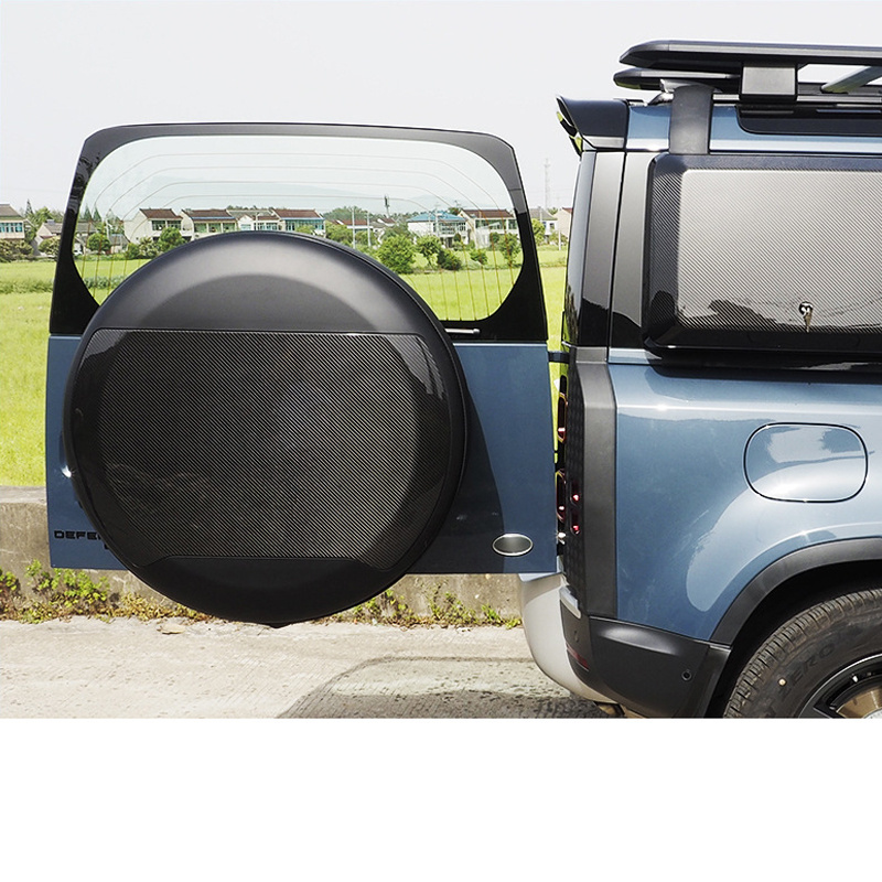 Gloss black Spare wheel cover Rear tire cover fit for land rover defender rear wheel cover 2022 2023