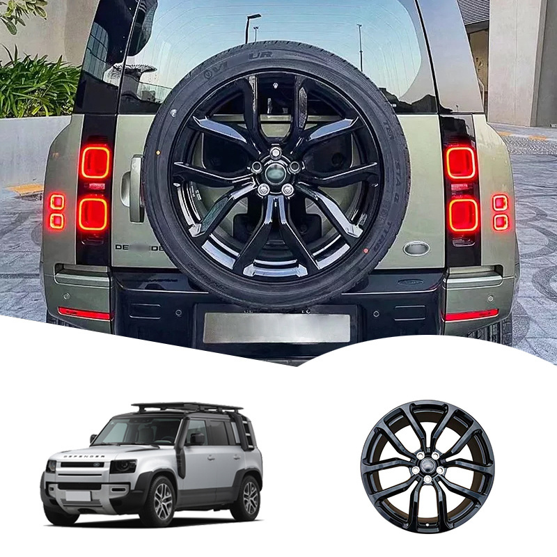 Staggered 20x10 20x11 21 22 inches Black Rims Forged Deep Dish Concave Alloy land rover defender Car Wheel 2022 2023 2024