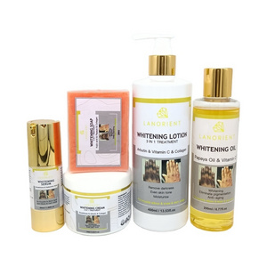 LANORIENT Fast Bleaching Gluta Sets Whitening Soap Body Oil Body Lotion Body Cream Face Whitening Cream