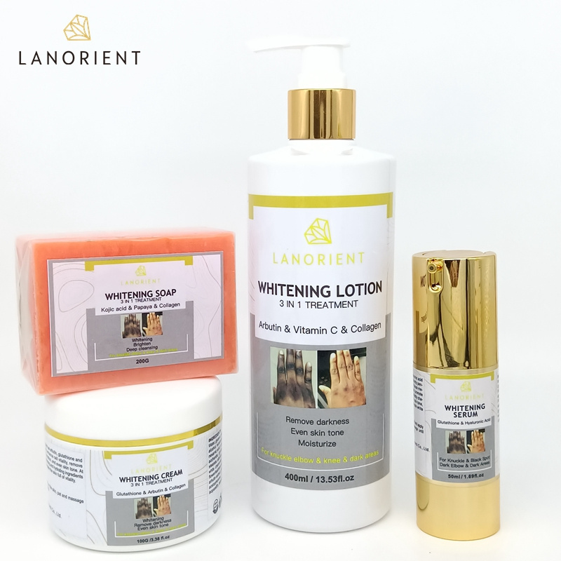 LANORIENT Fast Bleaching Gluta Sets Whitening Soap Body Oil Body Lotion  Body Cream Face Whitening Cream | BestSuppliers.com