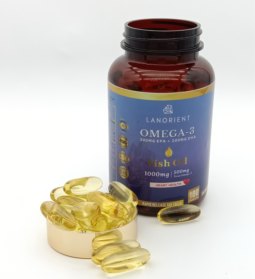 OEM Omega 3 Fish Oil In Bulk 1000mg Softgel Capsule Cod Liver Oil omega 3 gellules de poisson