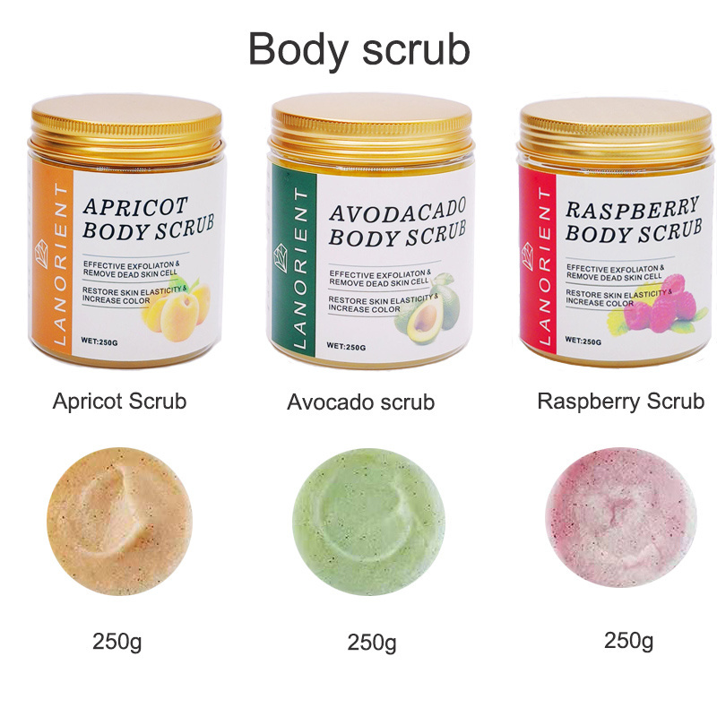 Private Label Exfoliating Natural Shea Butter Dead Sea Face Scrub Olive Oil Body Scrub Wholesale Whitening Body Scrub