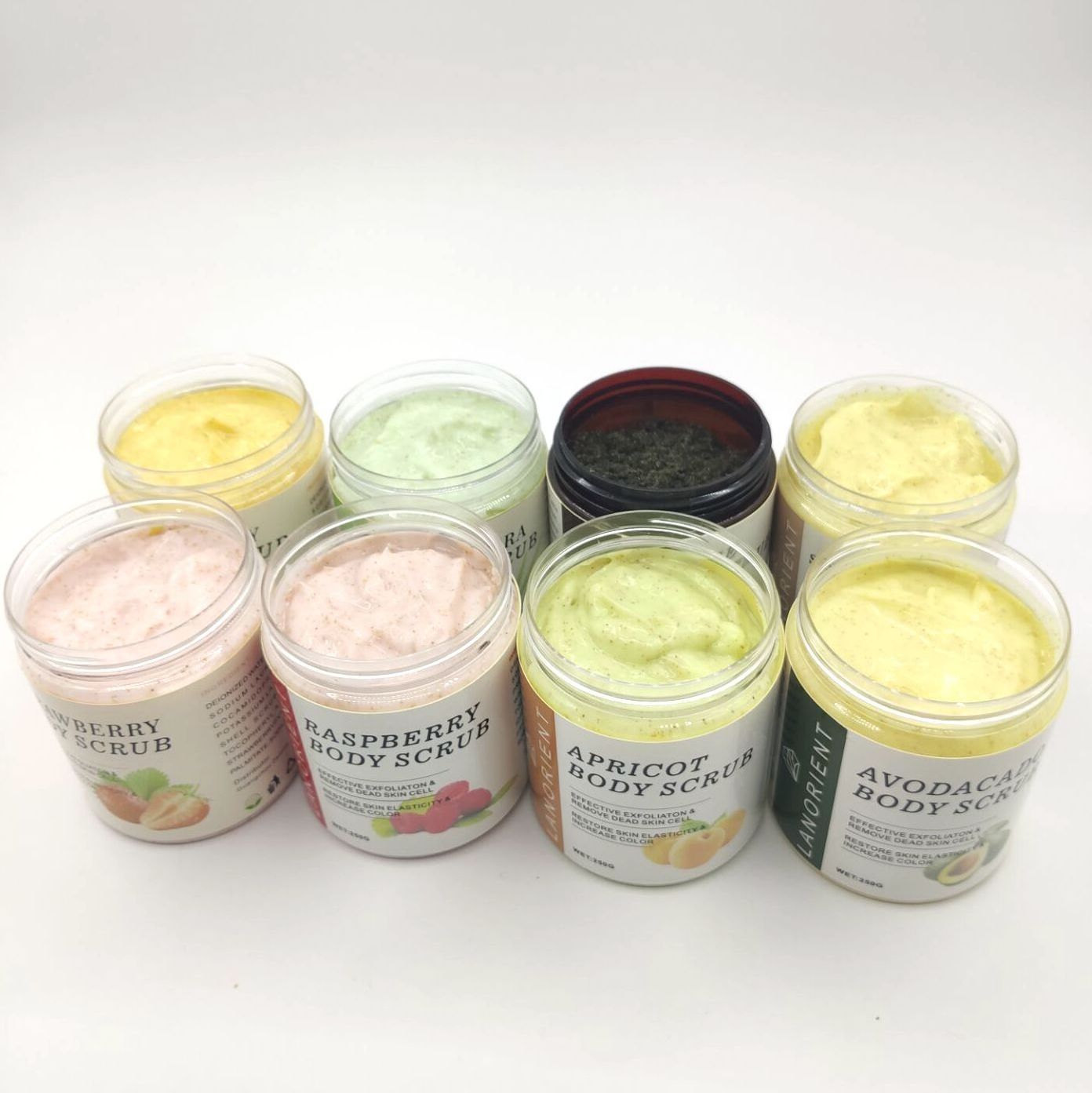 Private Label Exfoliating Natural Shea Butter Dead Sea Face Scrub Olive Oil Body Scrub Wholesale Whitening Body Scrub