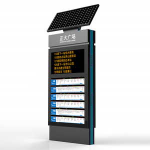 Low power consumption digital advertising boards outdoor solar bus stop digital signage display