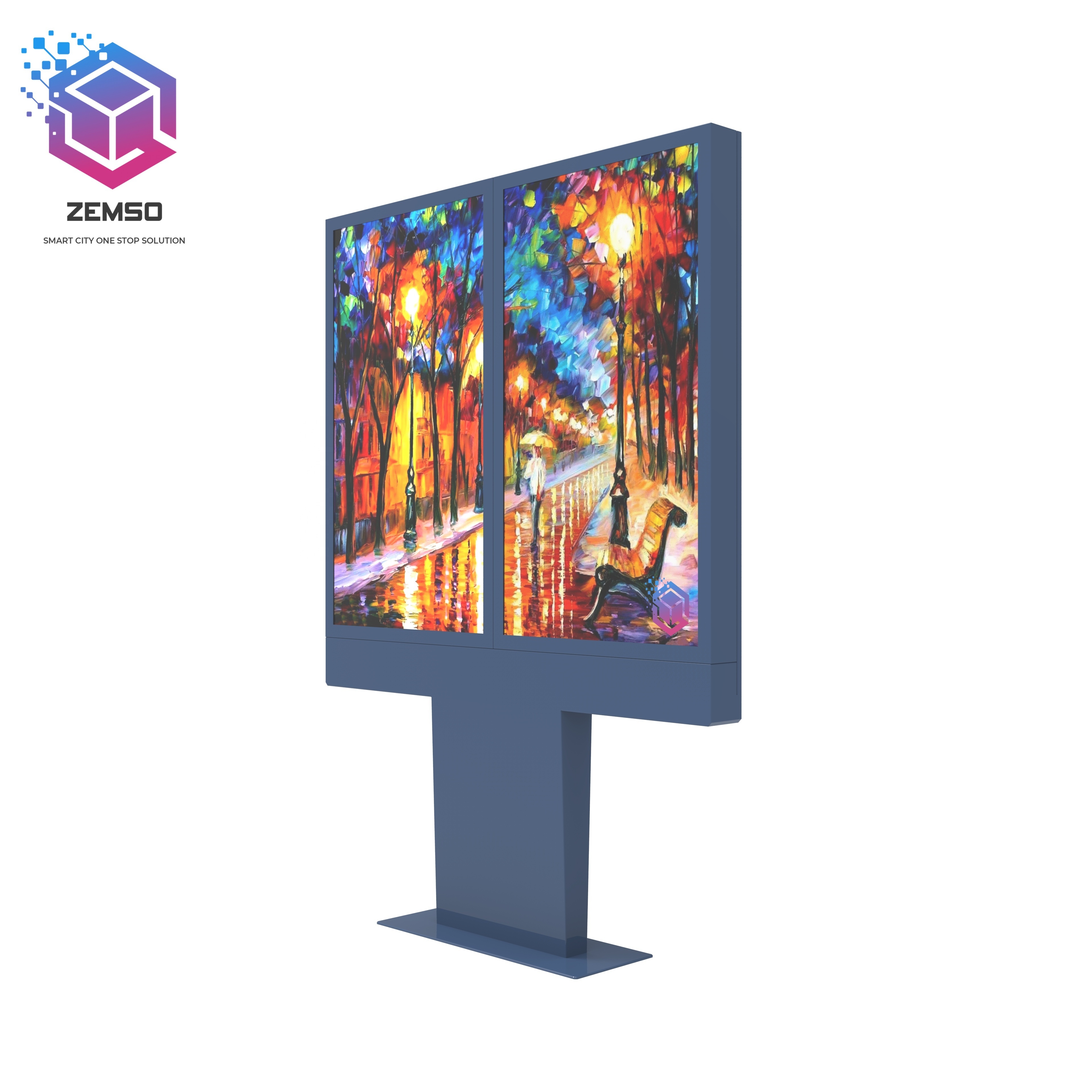 55 inch Outdoor LCD Dual Screen Advertising Digital Drive Thru Menu Boards Lcd Digital Display For Restaurants