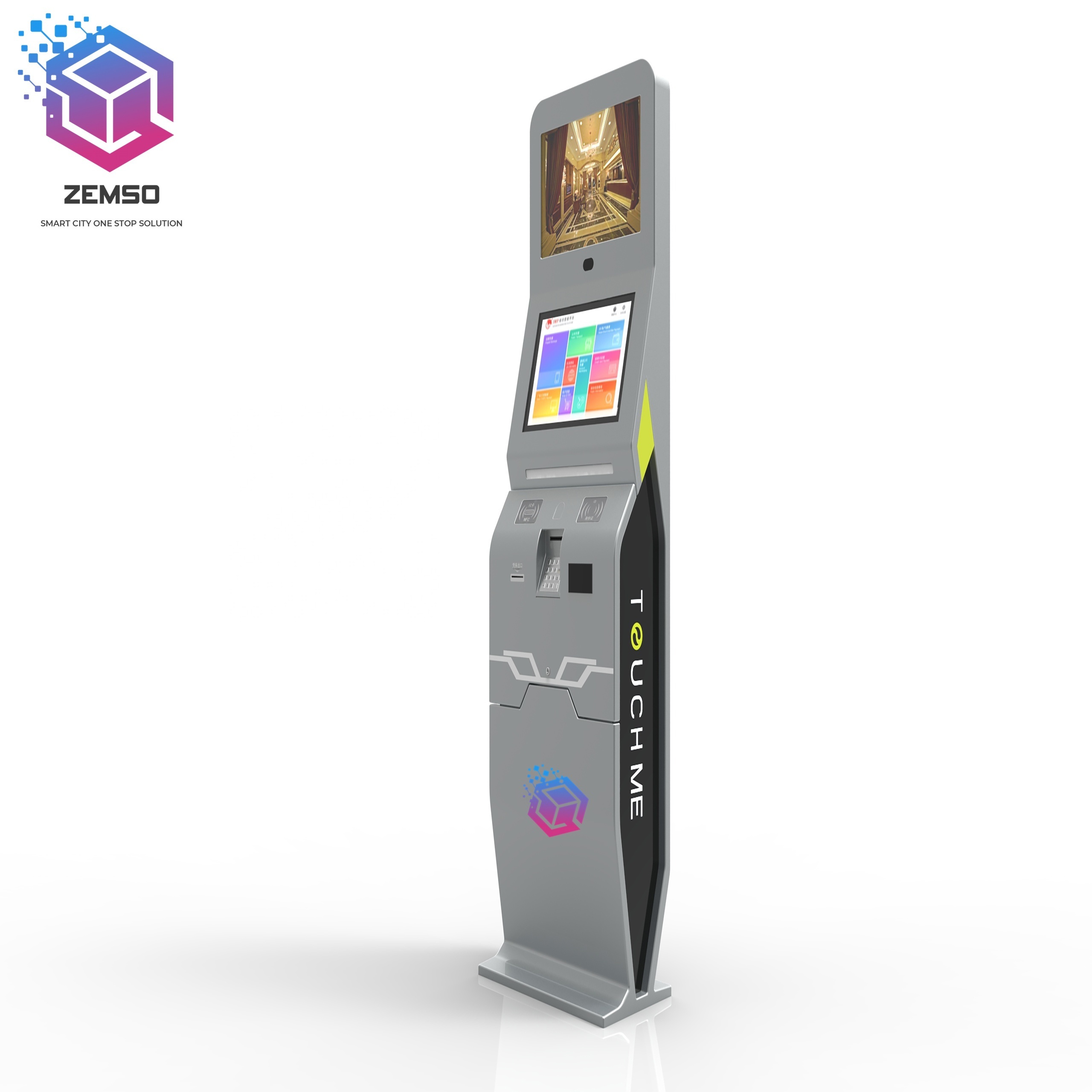 Touch screen self service Lcd payment kiosk self ordering information check kiosk