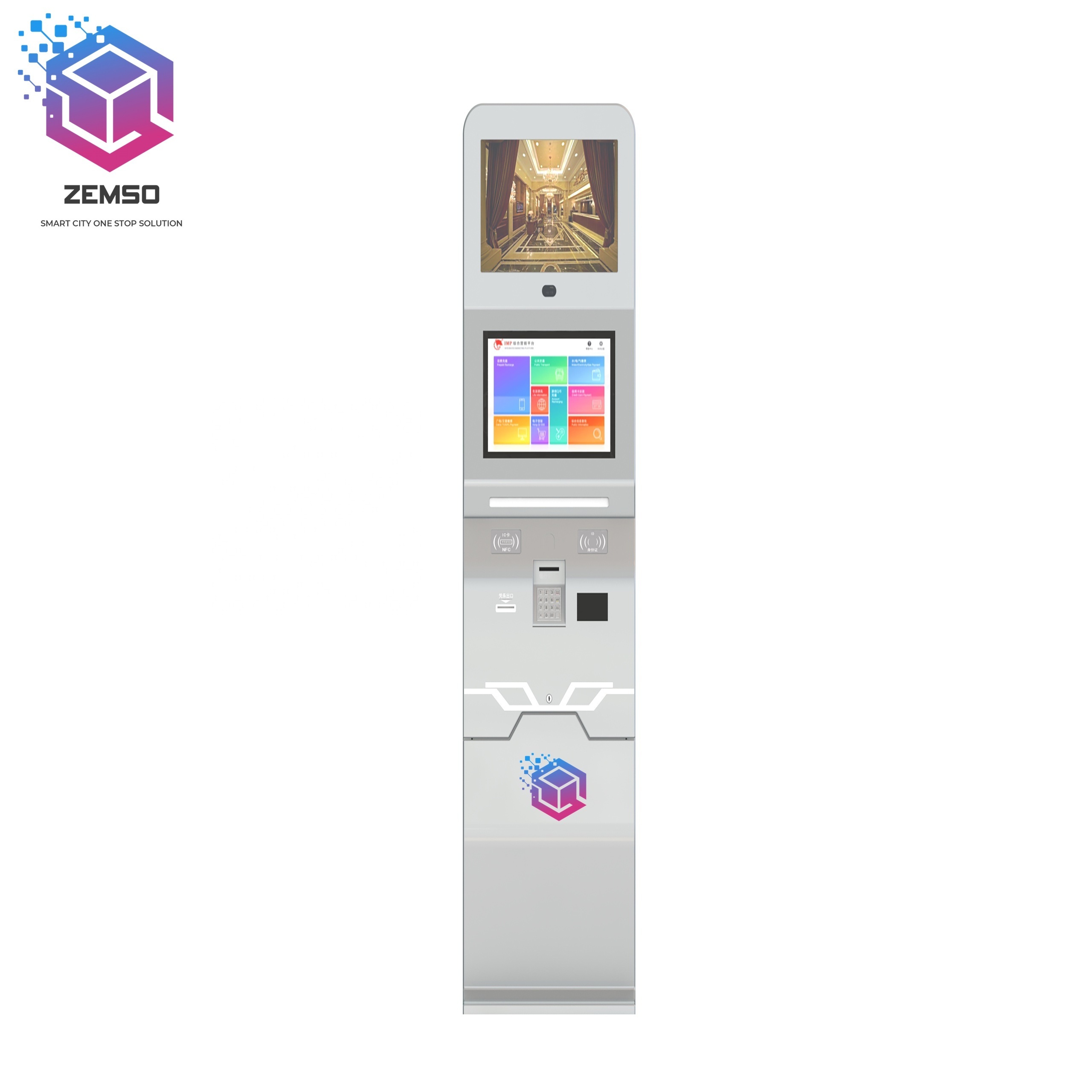 Touch screen self service Lcd payment kiosk self ordering information check kiosk