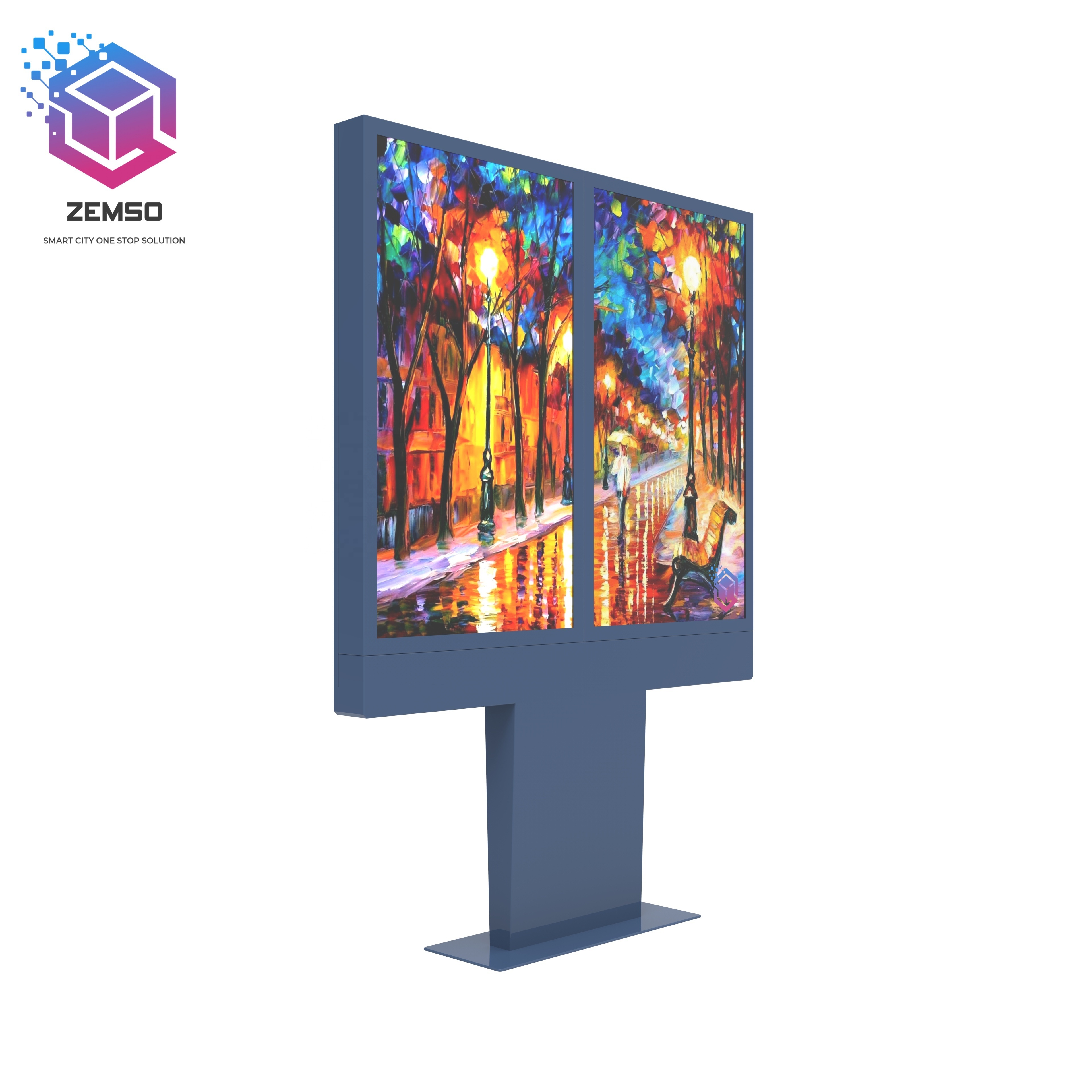 55 inch Outdoor LCD Dual Screen Advertising Digital Drive Thru Menu Boards Lcd Digital Display For Restaurants