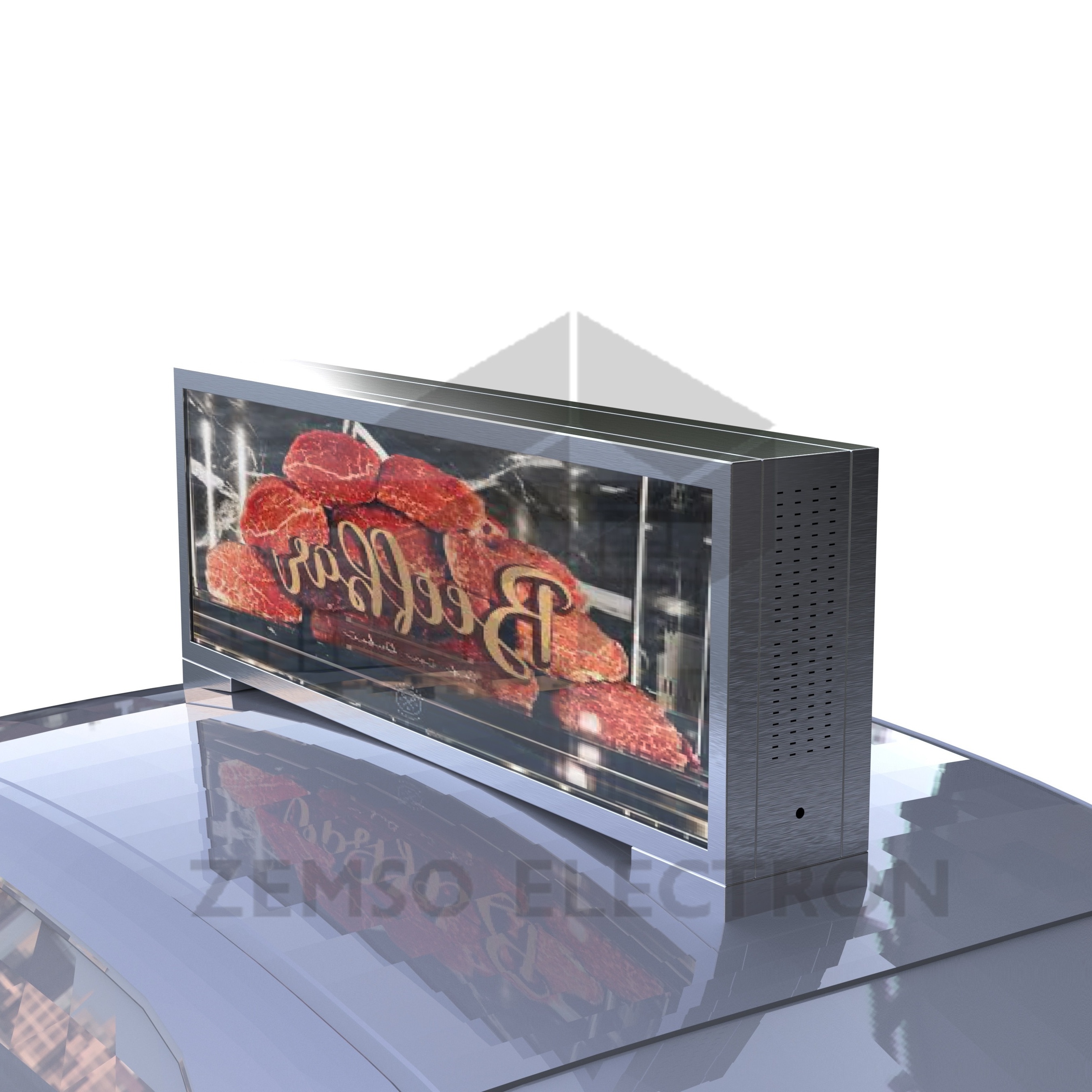 High-resolution taxi top display screen taxi top LED/LCD display double side vehicle top advertising display