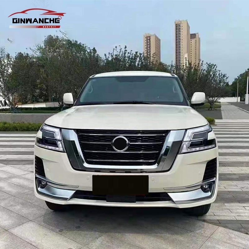 For nissan parts Front Rear Bumper Fender hood Headlights Car bumpers For Nissan Patrol Y62 2010-2019 Upgrade 2020 new body kit