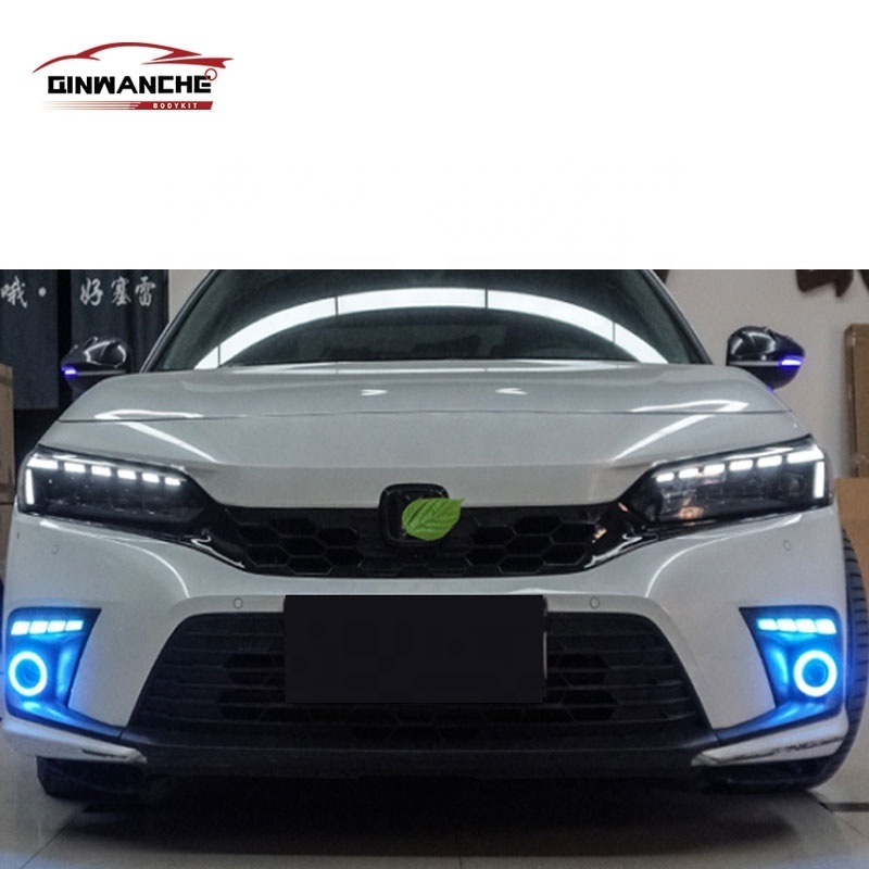 2023 new arrivals Led headlights With 8 pcs LED lenses For Honda Civic 11th 2021 2022 Auto Lighting System