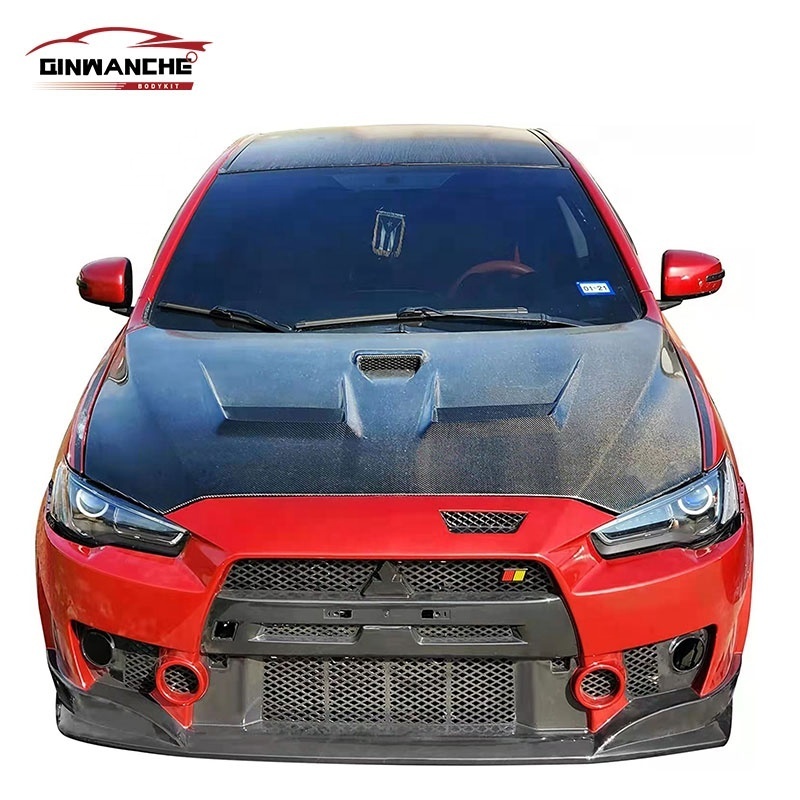 Factory direct Car bumper For Mitsubishi Lancer 2009-2015 Upgrade FQ Style Front bumper Rear bumper Side skirt other accessories