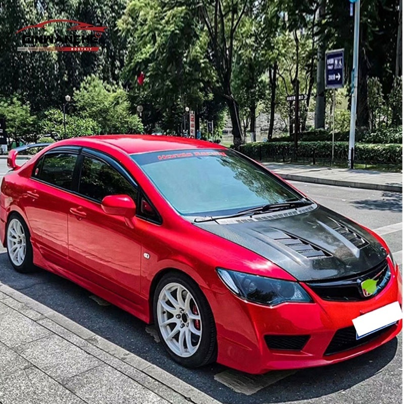 Hot selling Auto Parts Car Hood Carbon Fiber For Honda Civic FD2 Engine Hoods 2006 2007 2008 2009 2010 2011 2012