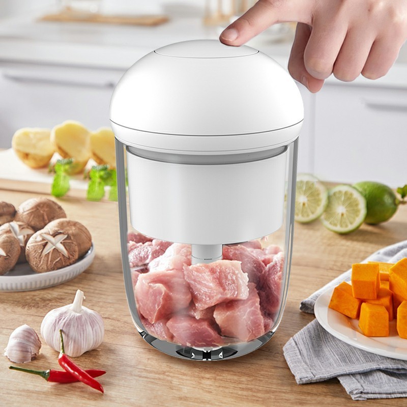 Japanese Food Processor Electric Garlic Crusher Chopper Garlic Press With Storage Container