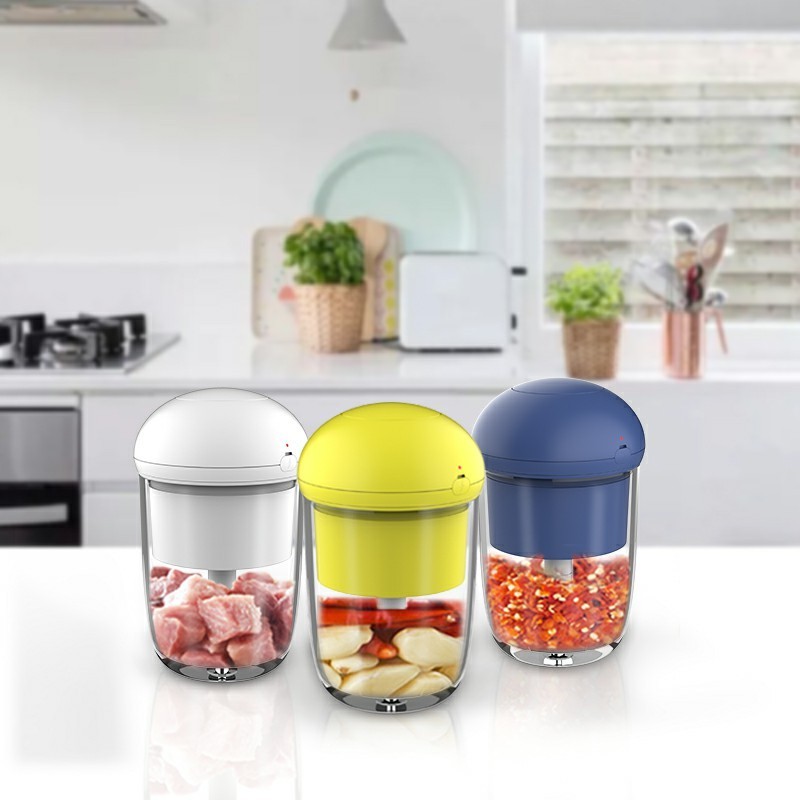 BPA-Free Garlic Grinder Onion Chopper Multi-function Food Processor Portable Electric Garlic Crusher