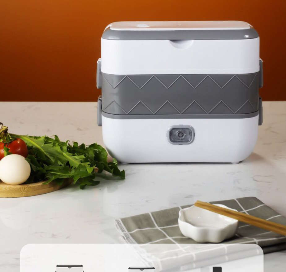 Office Portable Electric Lunch Box 360 Degree Circulation Heating Food Warmer Large Capacity Electric Lunch Box Rice Cooker