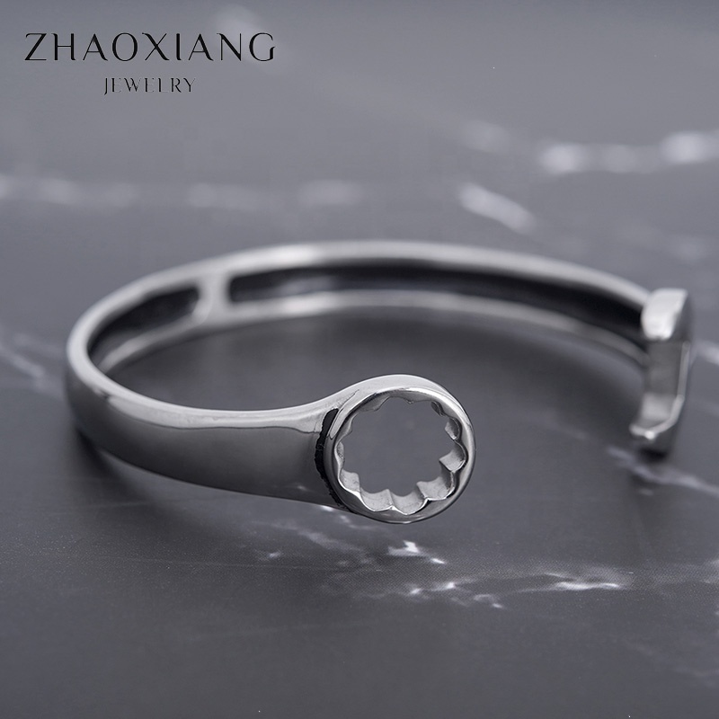 New Arrival Polished Stainless Steel Cuff Bracelets Bangles Custom Made Manufacturer Wholesale