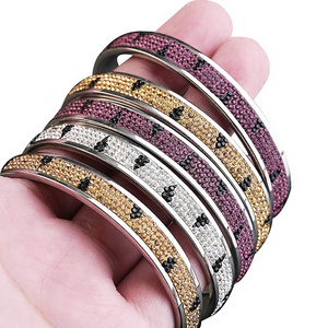 Crystal Charms Jewellery Bangles For Women Stainless Steel Jewellery Accessories Luxury Bracelets Big Sales