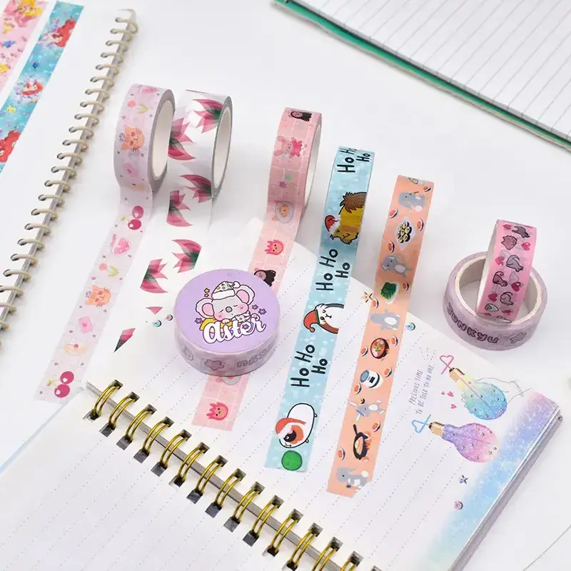 DIY Custom Printing Colored Adhesive Paper Masking Washi Tapes Japanese Washi Tape Mumbai Indonesia Washi Paper Tape