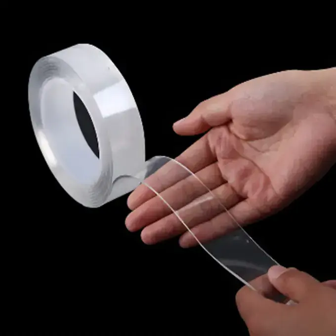 Multi use Adhesive Double Side magnetic mounting tape two side glue high sticky nano tape gel glue tape