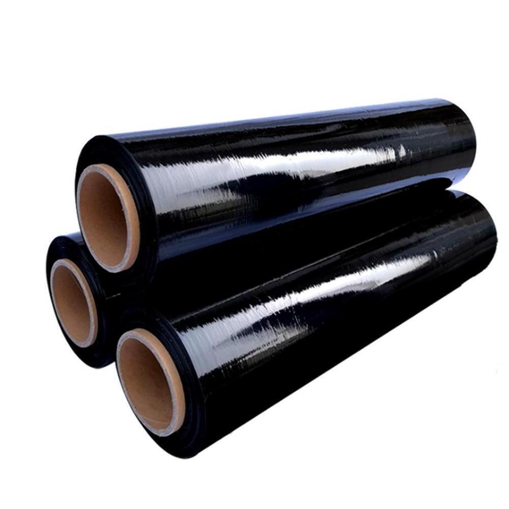 PE Material and Packaging Usage Pallet Shrink Wrap Custom Color Opaque Black Stretch Film