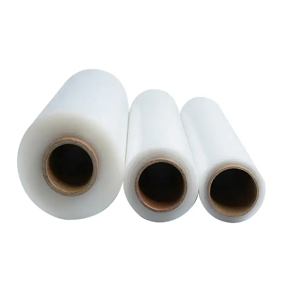 Free Sample PE Clear or black plastic PE pallet stretch wrap cling film wrapping film from china