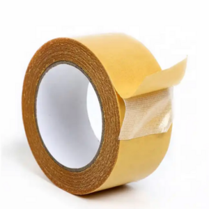 Removable no residue yellow double sided cloth duct carpet rug laying fixing adhesive tape for carpet edge binding