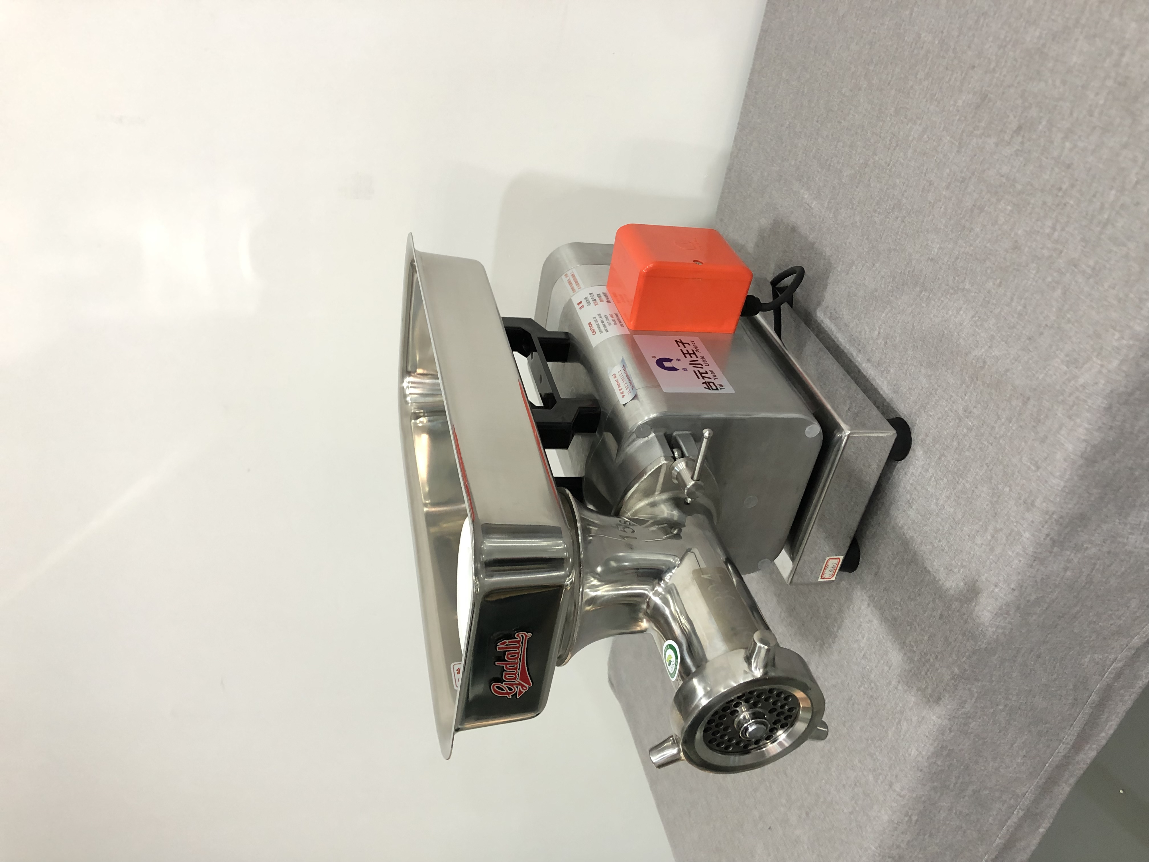 commercial stainless steel meat grinder machine industrial electric meat mincer with sausage filler