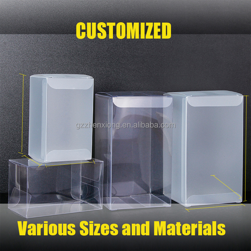 Wholesale Stock Transparent PVC PET Plastic Acetate Boxes for Christmas Gift Packing