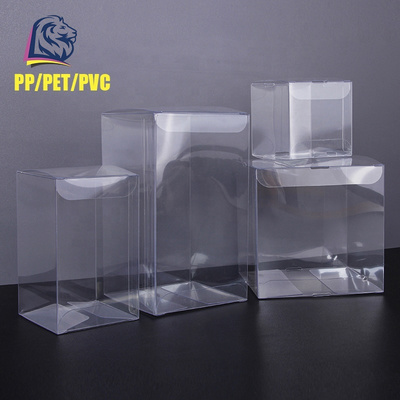 Wholesale Stock Transparent PVC PET Plastic Acetate Boxes for Christmas Gift Packing