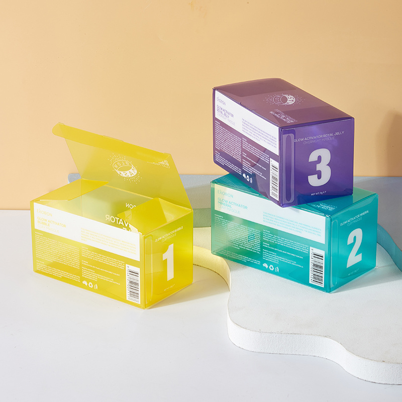 Recommend Clear Plastic Box for Skin Care Packaging Clear Plastic Box Popular Design Transparent Box