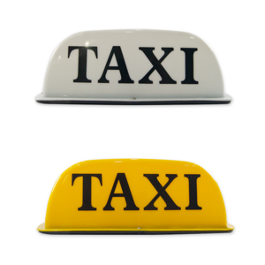 Car Accessories Taxi Top Light White Yellow PP Material Universal Taxi Light Box Roof Sign 12V Interior Lamp