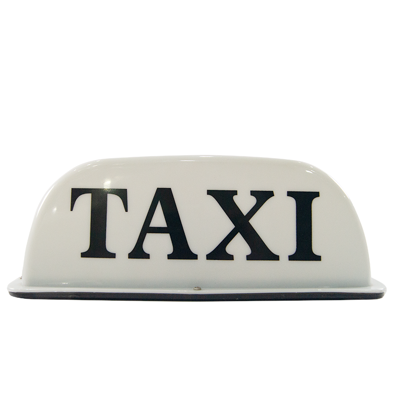 Car Accessories Taxi Top Light White Yellow PP Material Universal Taxi Light Box Roof Sign 12V Interior Lamp