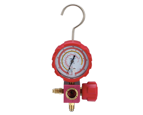 R32 R410A R22 Refrigeration Single Manifold Pressure Gauge Set-VMG-1C-R32-H