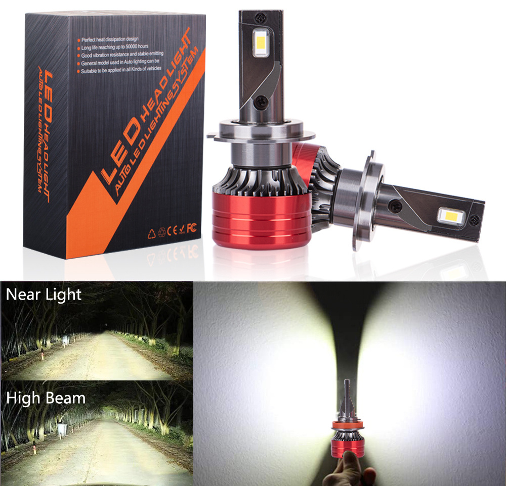 V13 3570 Chip 22000LM 100W 6000K Car Led lights H7 led headlight price H1  H7 H11 9005 9006 Car Led Headlight