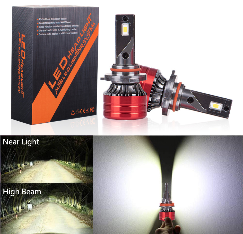 V13 3570 Chip 22000LM 100W 6000K Car LED Headlight Auto Lighting System Headlamps H1/H3/H7/H8/H9/H11/9005/9004/9012 Light Bulb