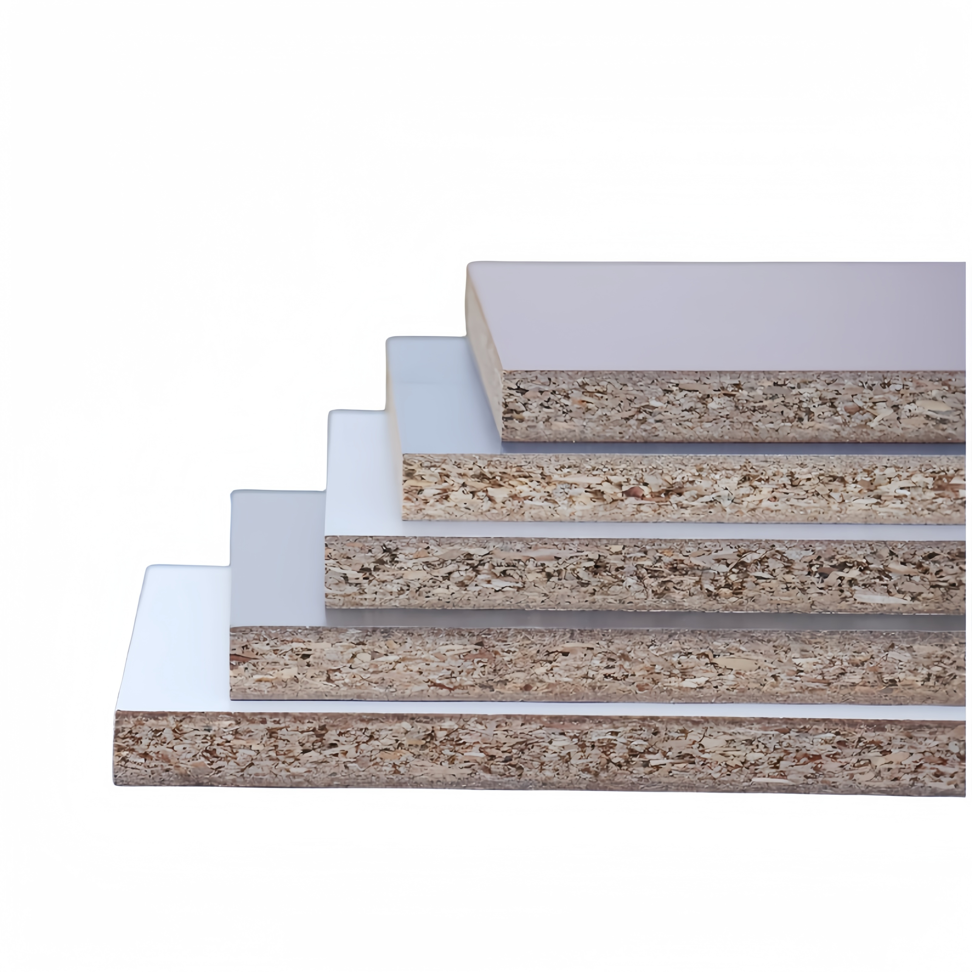 Scratch and wear resistant Wholesale high quality white melamine particle board laminated board/chipboard