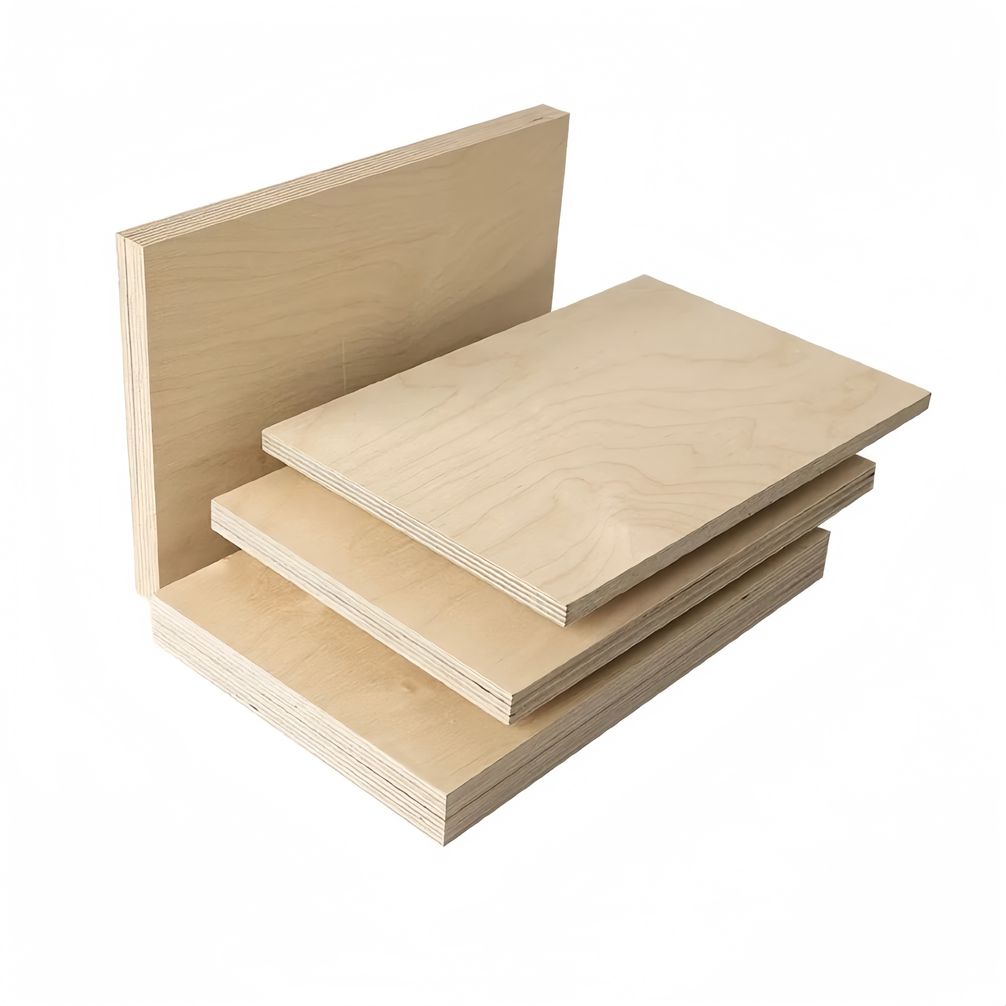 Maple, White Oak, Walnut Natural or EV Wood Veneer Plywood Sheet for Furniture and Interior Decoration