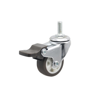 Manufacturer Cheap price Wheelchair caster 1/1.25/1.5/2/ inch TPR swivel industrial caster wheels with brake