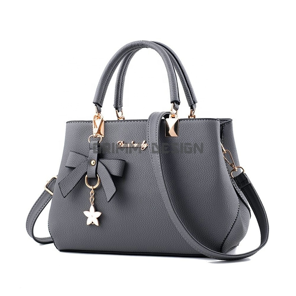 China Guangzhou market cheap PU leather female wholesale lady women handbag